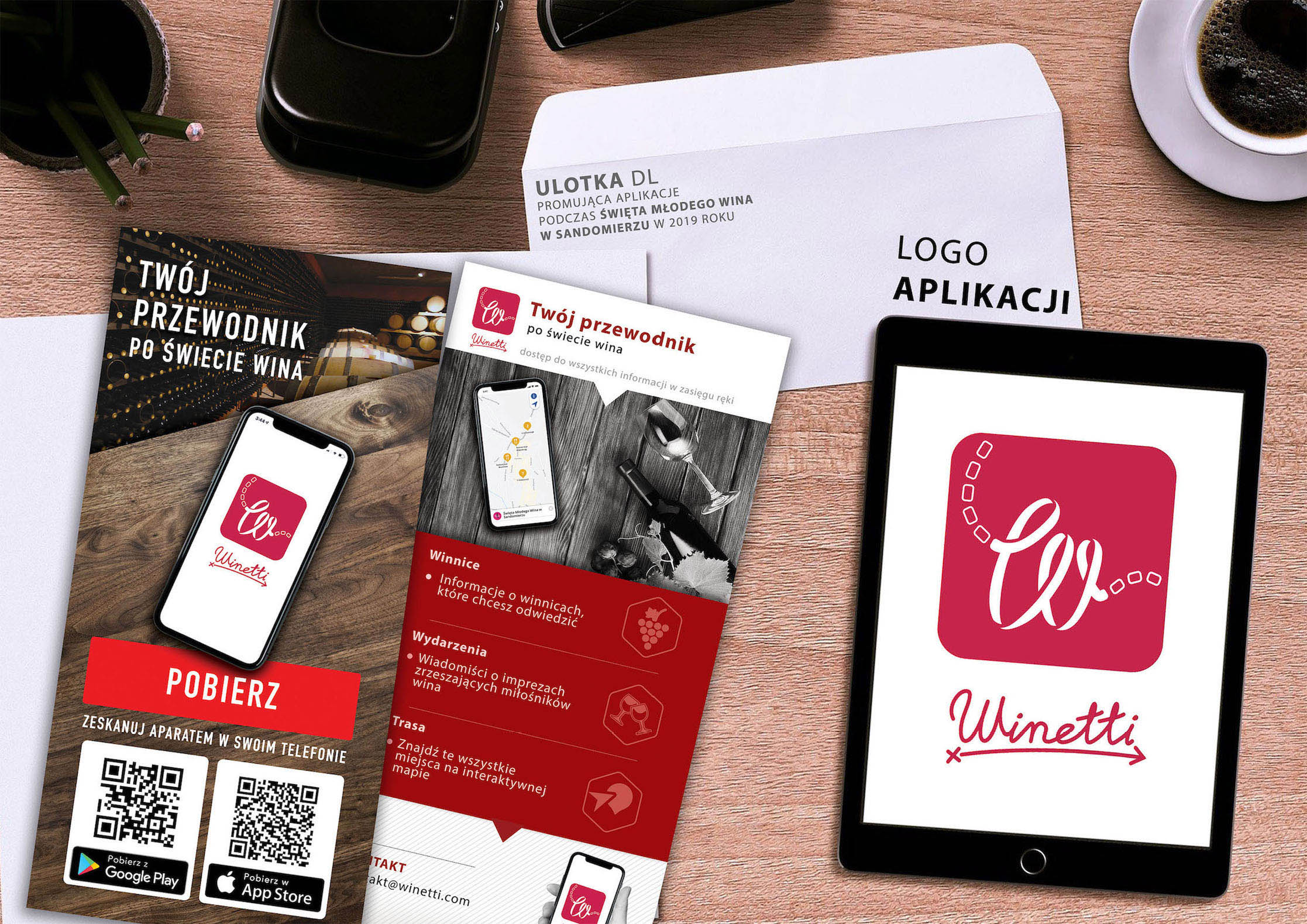 Winetti logo leaflet
